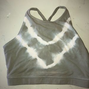 Electric rose tie dye top